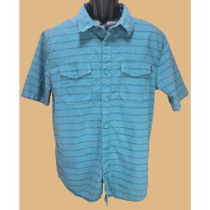 Vans Mens Blue Short Sleeve Shirt Large